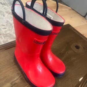 Lonecone Kids Rainboots - red/blue - size 12 - hardly worn !